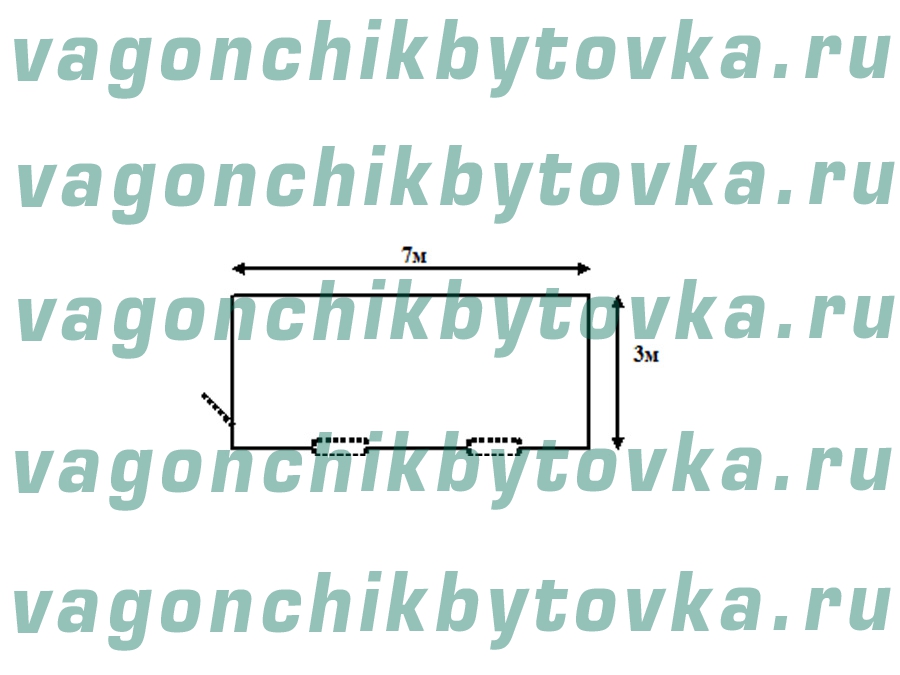 Вагончик металлический 7м*3м - негабарит